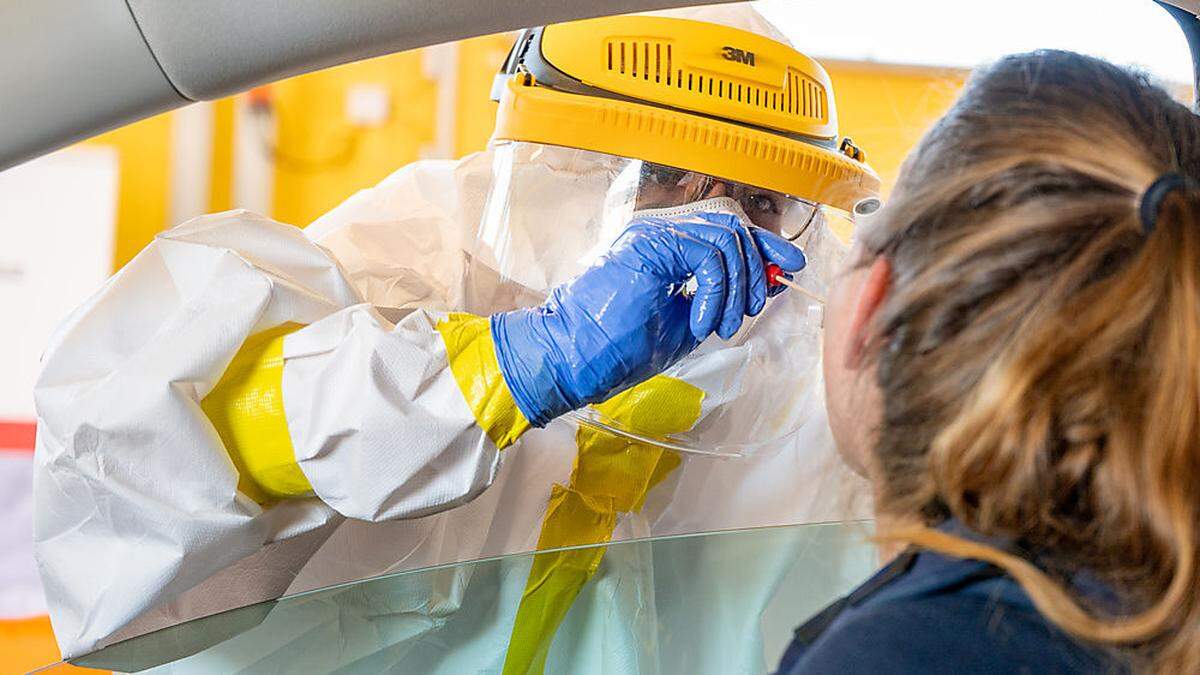 Drive-in für Abstrichtest