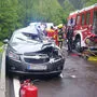 Der Anhänger krachte in die Fahrerseite des Wagens