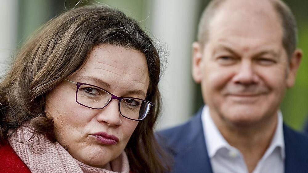 Andrea Nahles und Olaf Scholz 