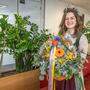 Verena Unteregger vertritt als Blumenkönigin die Arbeitsgemeinschaft der Gärtner und Floristen
