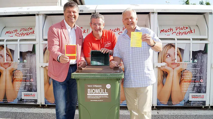 Gerhard Pirih, Betriebsleiter Ernst Palle und Peter Neuwirth