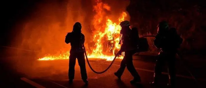 Der Brand ereignete sich bei Edlitz (Niederösterreich)