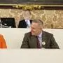 Landeshauptmann-Stv. Manuela Khom (ÖVP), 1. Landtagspräsident Gerald Deutschmann (hinten) und Landeshauptmann Mario Kunasek (beide FPÖ) in der Sitzung des Landtags