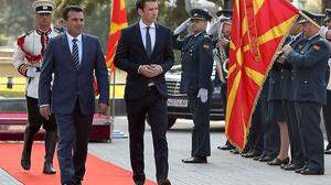 Sebastian Kurz beim mazedonischen Premierminsiter Zoran Zaev in Skopje 
