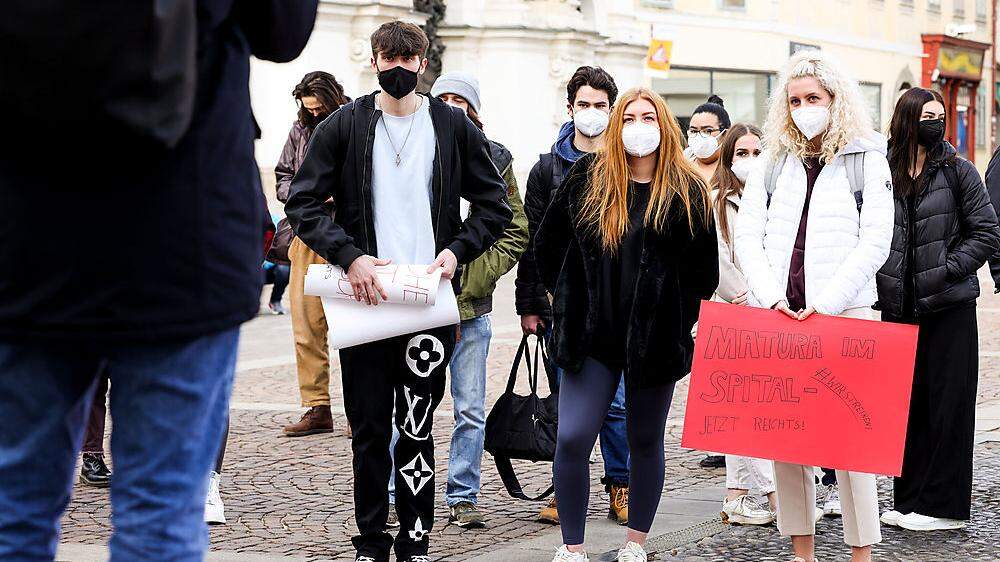 Vergangene Woche demonstrierten Schüler am Mariahilferplatz