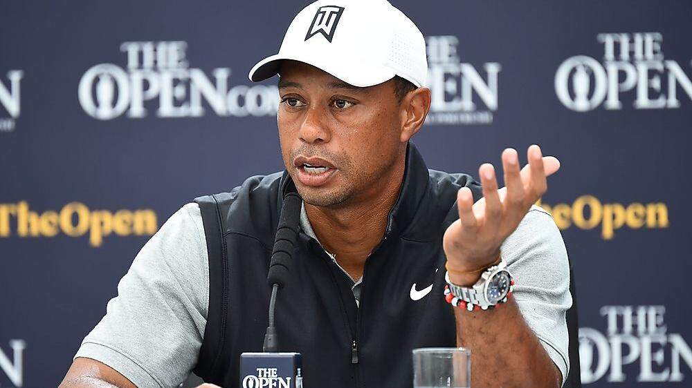 Tiger Woods gibt sich vor den British Open entspannt