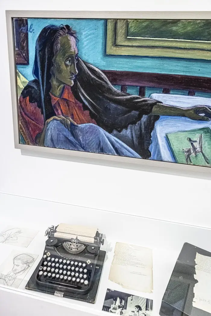 Christine Lavant, entstanden 1951, wurde von Werner Berg oft gemalt