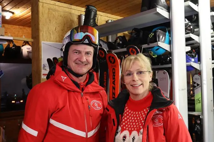 Schischulleiter Kurt Jöbstl mit seiner Frau Sigrid.