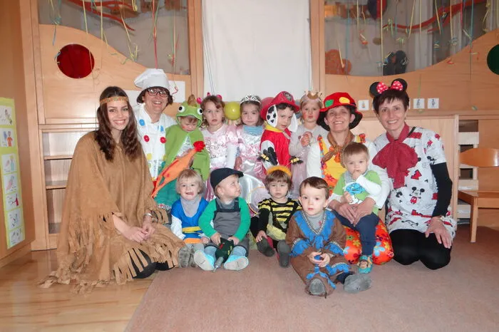 Auch in der Kinderkrippe Papageno in Wagna feierten die Kinder ein lustiges, buntes Faschingsfest.