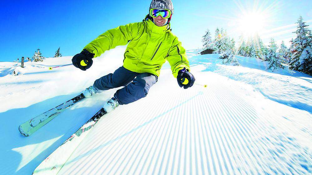 Skifahrer kommen in den Skigebieten auf ihre Kosten  