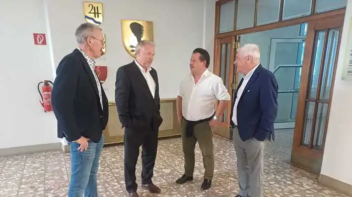 Die Chef-Verhandler: Alfred Winkler, Christian Feichtinger, Manfred Herzog und Erich Falkensteiner
