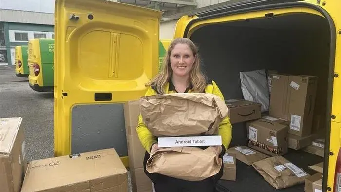 Michelle Mosser arbeitet seit fünf Jahren als Postzustellerin