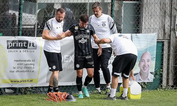 Otar Kiteishvili musste verletzt ausgewechselt werden