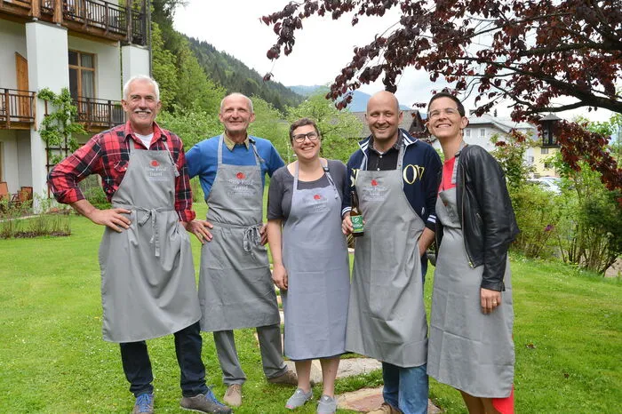 Sepp Brandstätter, Hubert Zankl (Käsehof), Ingeborg Daberer, Herwig Ertl, Marianne Daberer