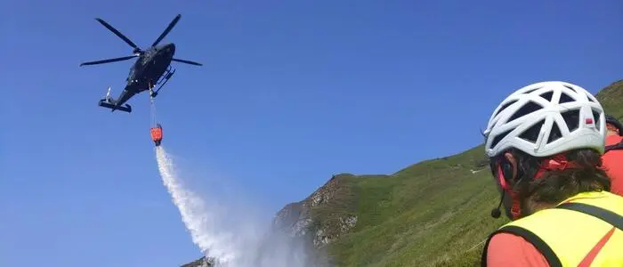 Löschwasserabwurf am Blaseneck bei Treglwang