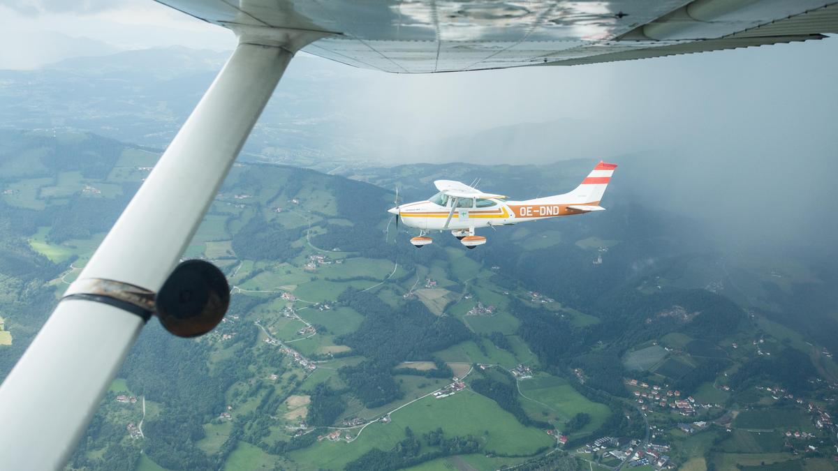 Die Jets der Steirischen Hagelabwehr werden über Graz abgelöst