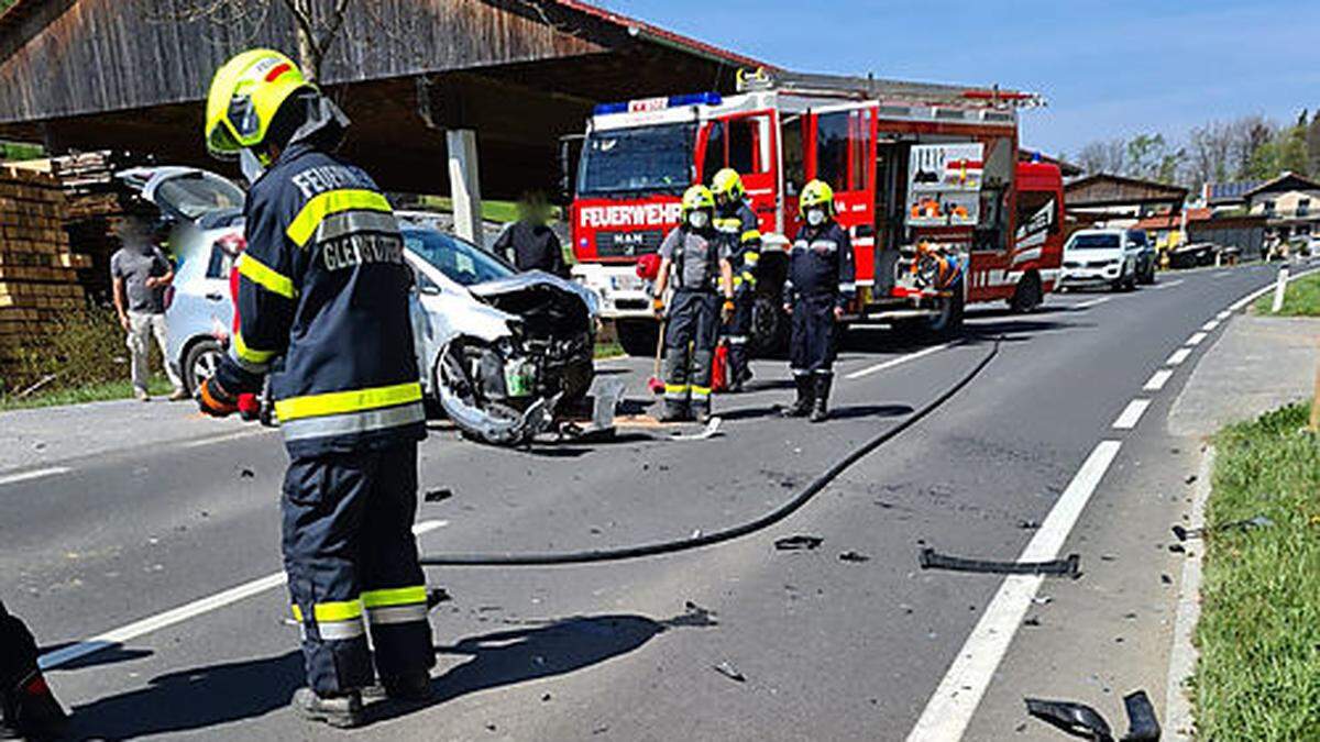 Die Unfallstelle auf der L615