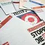 Österreichs Tageszeitungen sind heute mit leeren Titelblättern erschienen