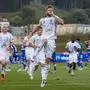 WOLFSBERG,AUSTRIA,25.AUG.24 - SOCCER - ADMIRAL Bundesliga, Wolfsberger AC vs Grazer AK 1902. Image shows the rejoicing of Dominik Baumgartner (WAC).   Photo: GEPA pictures/ Matthias Trinkl