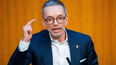 Herbert Kickl, der strahlende Sieger, der Wahl.