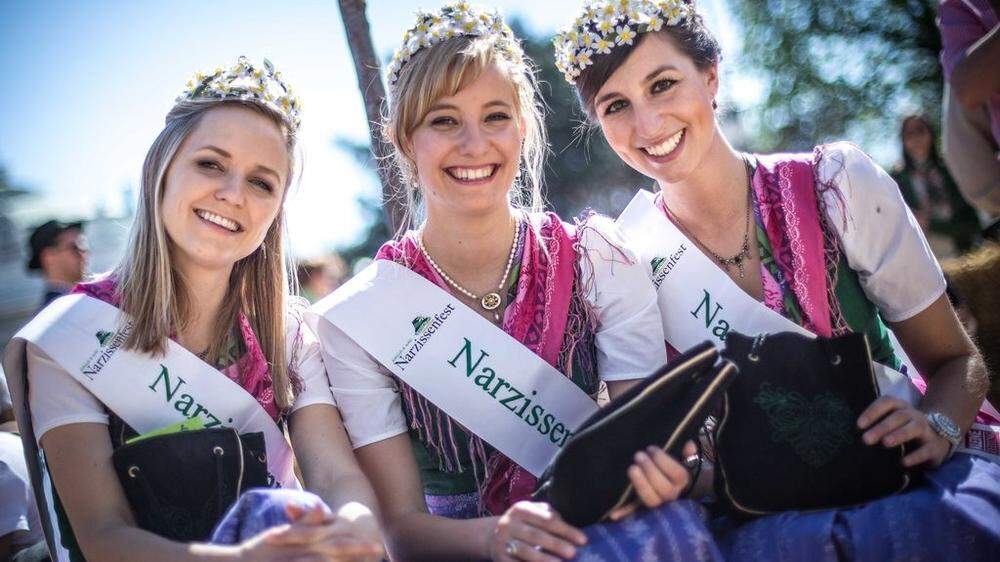 Die Narzissenhoheiten 2014 beim letzten ganz großen Auftritt: Steiermark-Frühling in Wien