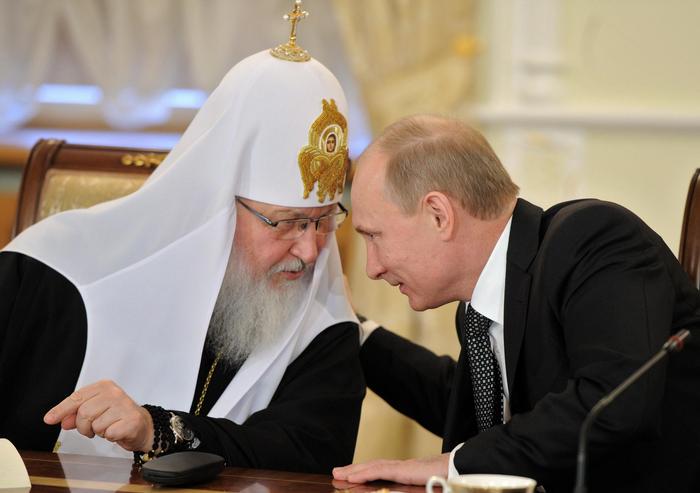 Wenn geistliche auf weltliche Macht trifft: Patriarch Kyrill I. mit Präsident Wladimir Putin