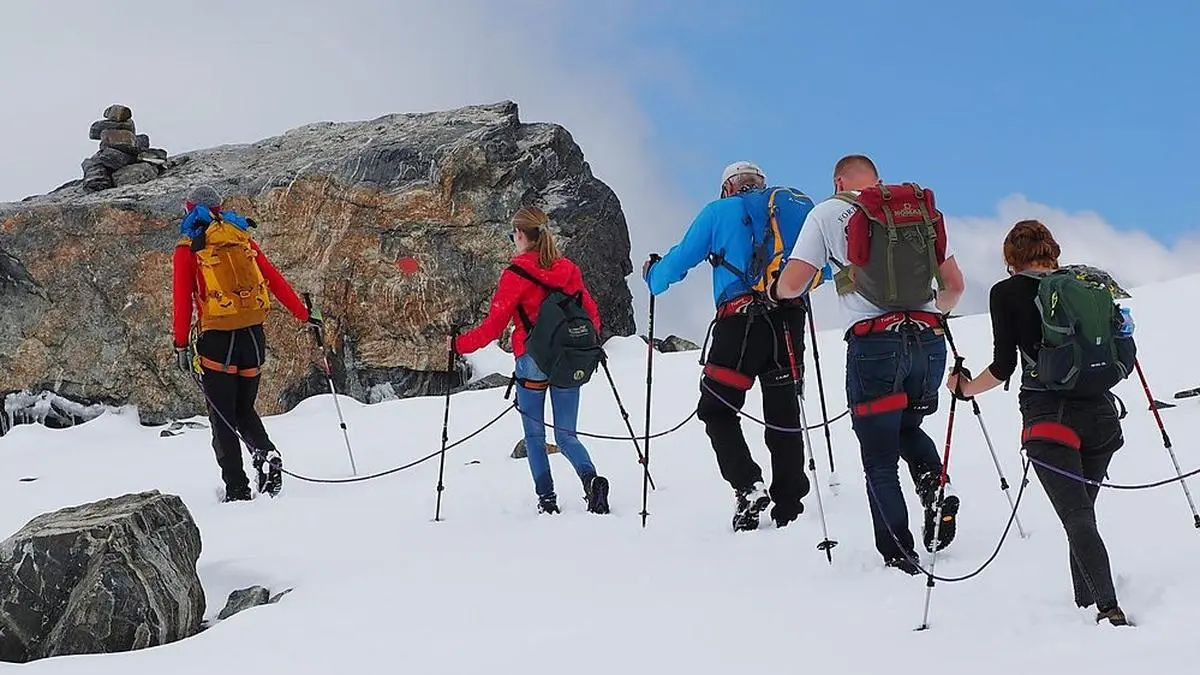 Im ewigen Eis des Jamtalgletschers