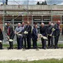 Spatenstich mit Herbert Kaplans, Ernst Giselbrecht, Ernst Fartek, Karlheinz Tscheliessnigg, Stadtrat Reinhard Lerchbaum, Landesrat Christopher Drexler, LAbg. Marco Triller, Bezirkshauptmann Walter Kreutzwiesner, Primarius Martin Tötsch,  Heinz Luschnik, Sylvia Noe, Stadtrat Willibald Mautner 