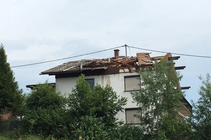 Ein abgedecktes Haus in Gleinstätten