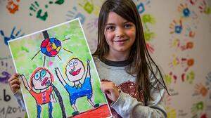 Die achtjährige Katharina Zimmerl freut sich auf ihren ersten Ausflug in die Bundeshauptstadt Wien