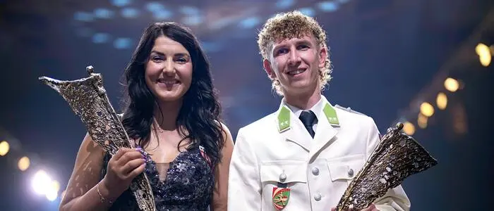 Die Sieger des Vorjahres: Stephanie Venier und Daniel Tschofenig