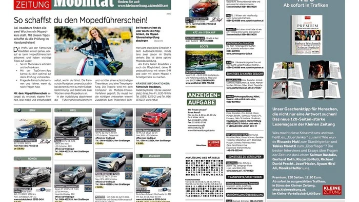 Beispiel für den Mobilitätsvorspann am Mittwoch