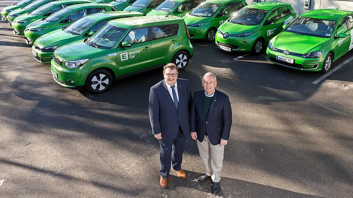 Der Energie Steiermark steht ein Jahr mit wichtigen Weichenstellungen bevor: Vorstände Christian Purrer (rechts) und Martin Graf