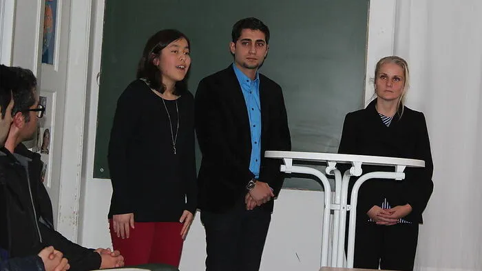 Daniela Grabovac (rechts) bei ihrem Vortrag in Voitsberg 