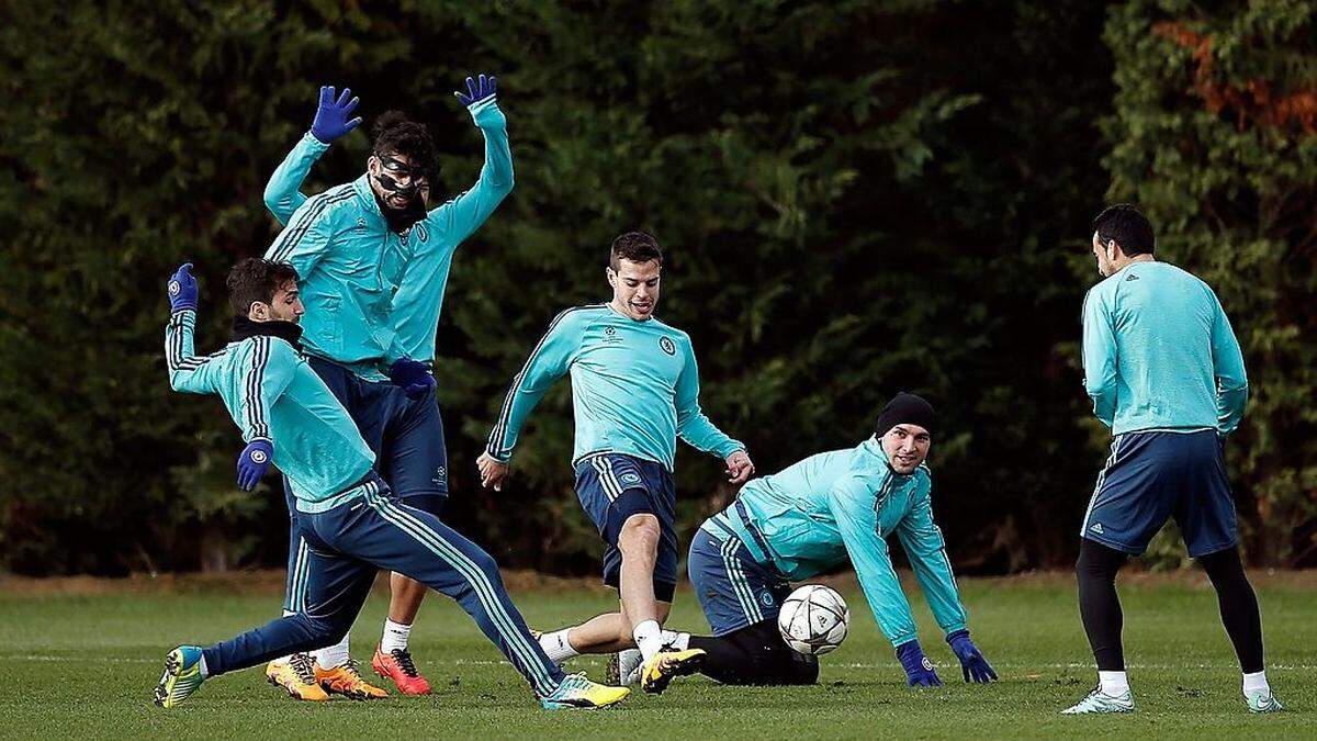 Chelsea-Kicker beim Training