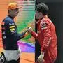 Max Verstappen (links) und Charles Leclerc
