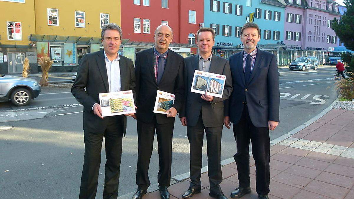 Manfred Rössl, Manfred Wegscheider, Gerald Schweighardt und Wolfgang Wiesenhofer (v. l.)