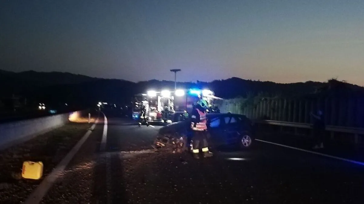 Die Feuerwehren Fohnsdorf und Farrach waren auf der S 36 im Einsatz.