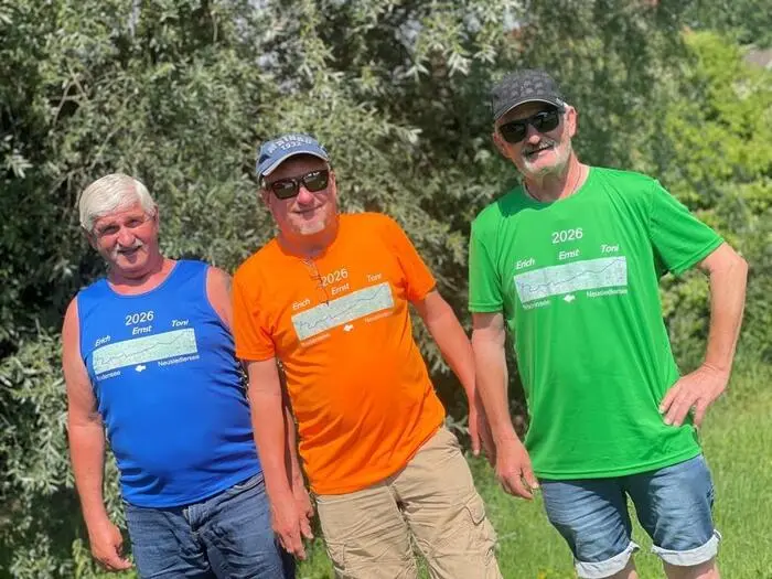 Erich Luef, Ernst Prem und Toni Edelmann blicken auf ihr Österreich-Abenteuer zurück