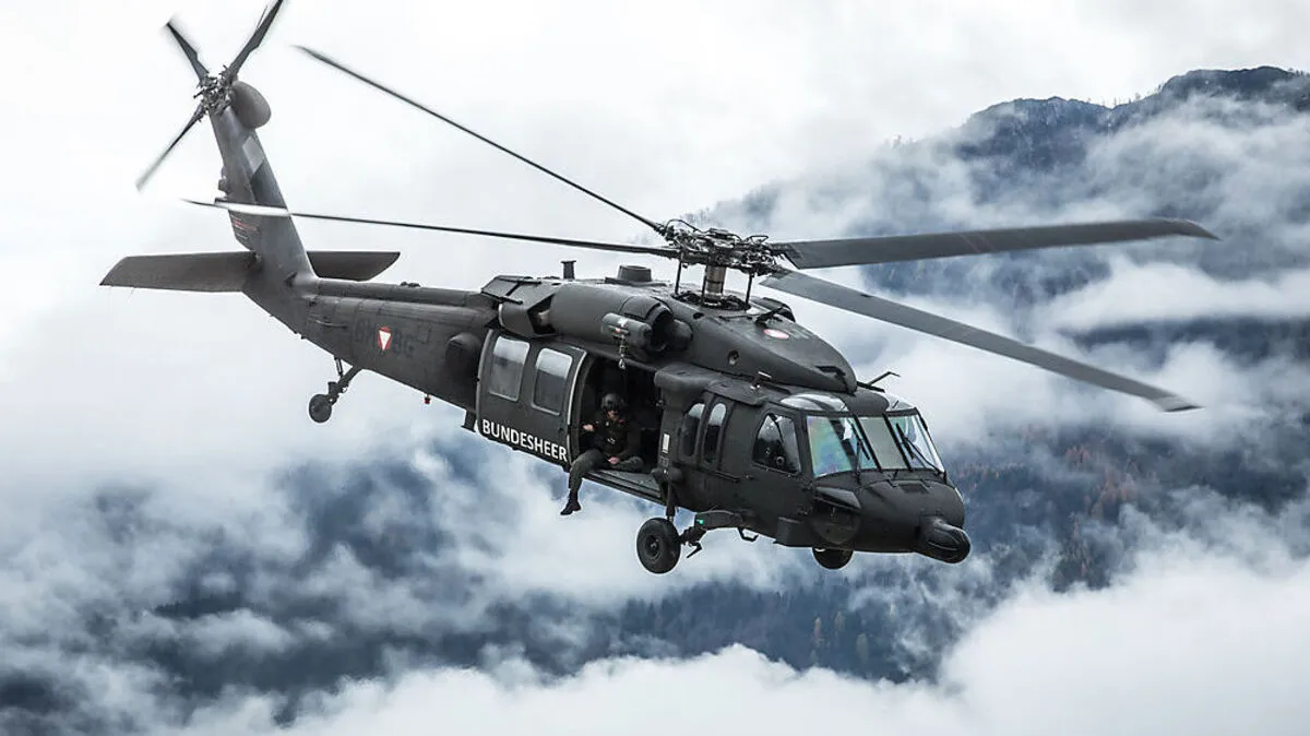 Ein Blackhawk des Bundesheeres