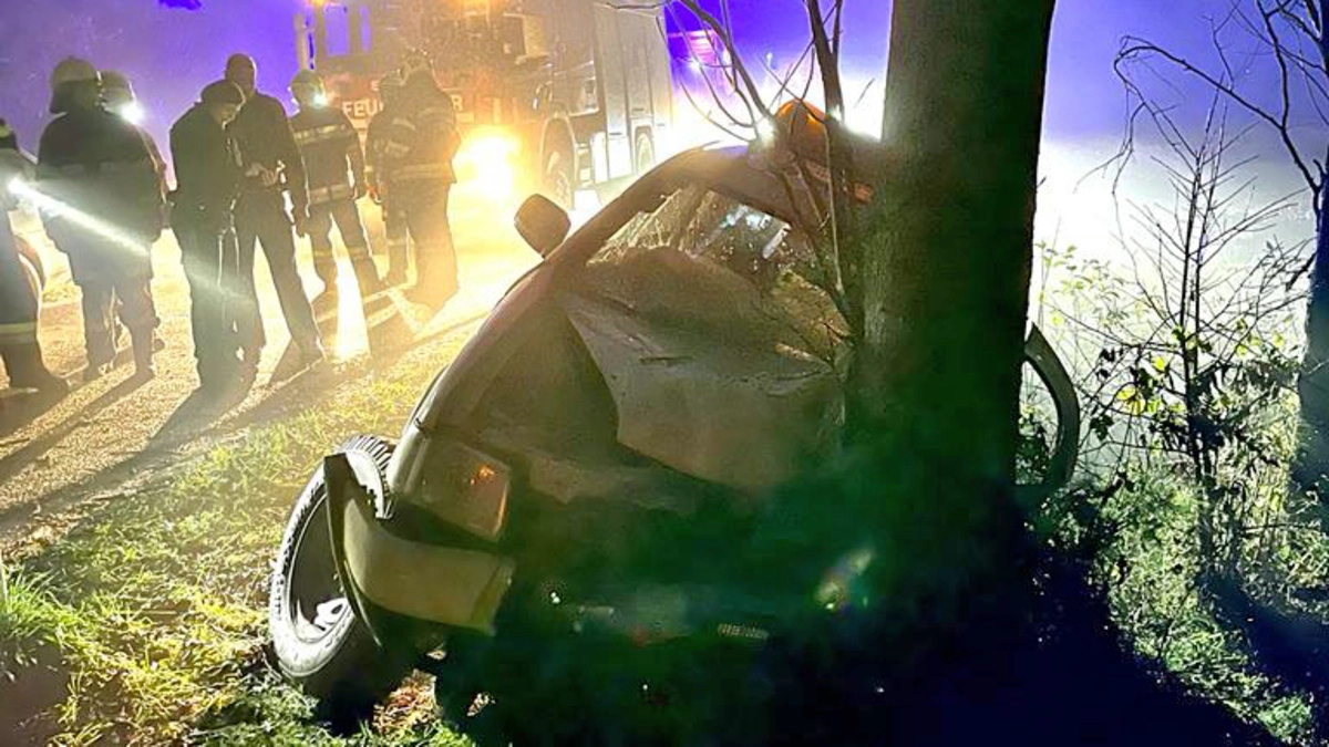 Das Fahrzeug musste von den Feuerwehrleuten mittels Seilwinde geborgen werden