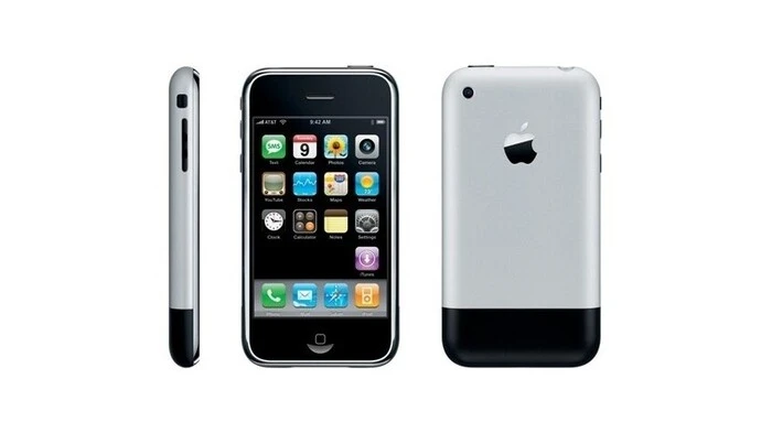 Für das Jahr 2007 waren der große Touchscreen ganz ohne Tastatur und die Bedienung per Finger ein radikales Konzept, das die Smartphone-Revolution entscheidend anschob. Dabei verzichtete Apple bei der ersten Version sogar auf den schnellen UMTS-Datenfunk.