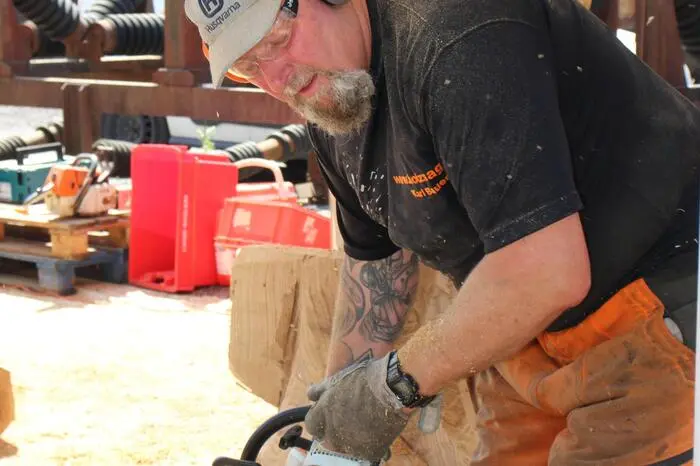 Am Samstag und Sonntag fand das spektakuläre „Speed Carving“ (Schnellschnitzen) statt.
