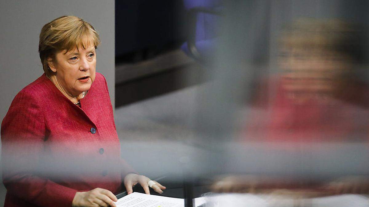 Merkel im Deutschen Bundestag 