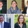 Kurt Wallner (SPÖ), Gabriele Leitenbauer (KPÖ), Marco Triller (FPÖ), Andreas Kühberger (ÖVP), Susanne Sinz (Grüne) 