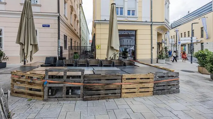 Der Gastgarten bleibt für die Dauer des Altstadtzaubers geschlossen 