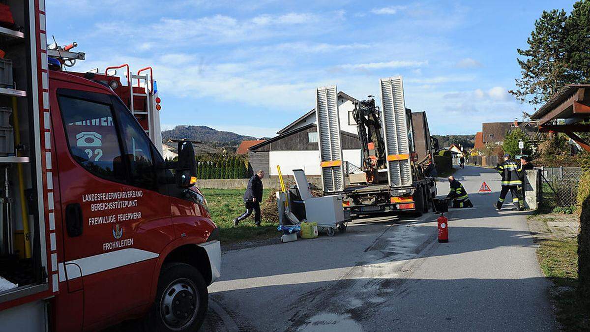 Die Feuerwehren Gratwein und Frohnleiten standen im Einsatz