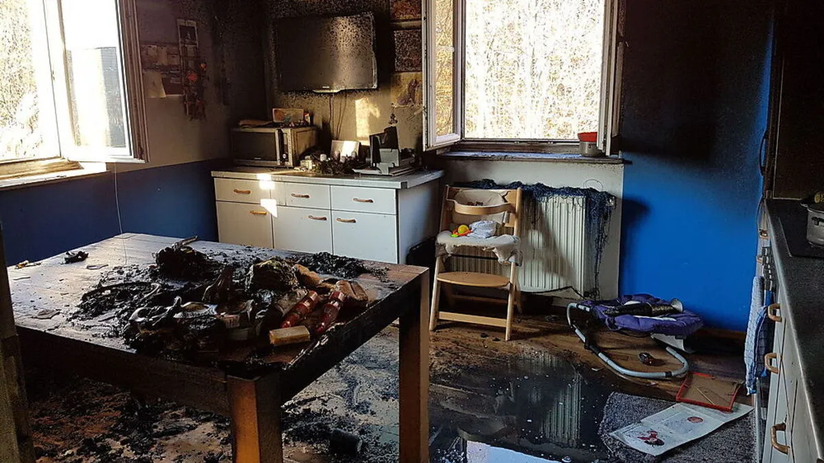 Ein Teelicht hatte Brand ausgelöst