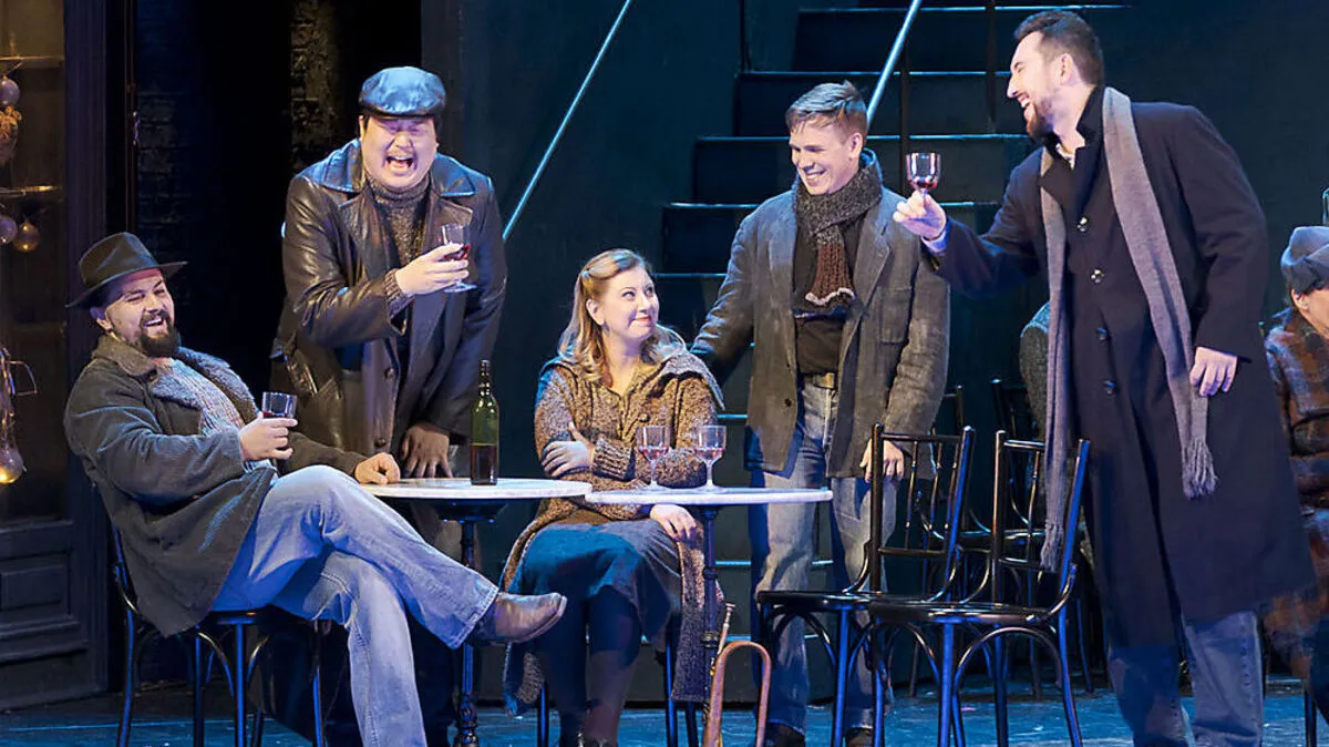 Fünf Bohèmiens: Neven Crnić, Daeho Kim, Joanna Zawartko, Andei Danilov und Dariusz Perczak (von links)