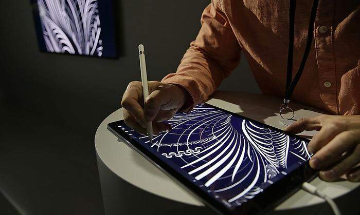 Apple Pencil auf dem iPad pro